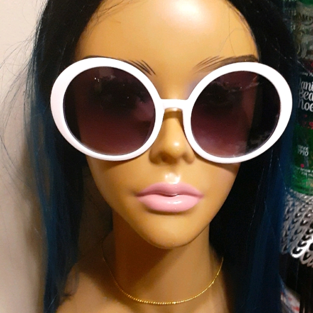 🤍Oversized Round White Sunglasses🤍